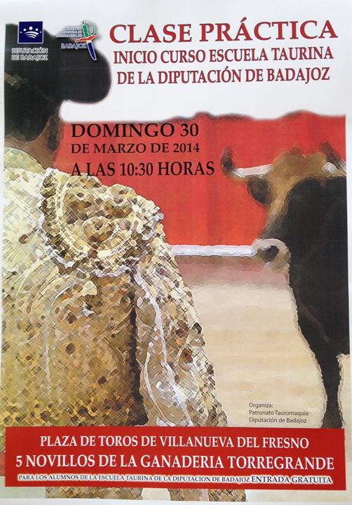El domingo, clase taurina del Patronato de Tauromaquia de la Diputación de Badajoz
